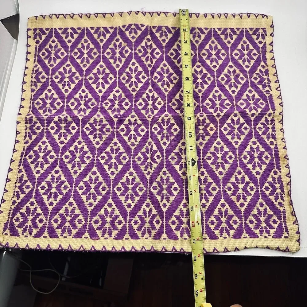 5 Handwoven Placemats Bundle Handmade Queretaro Mexico Otomi Style Textile
